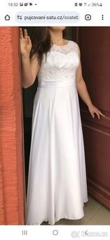 Prodám bílé šaty na věneček, nebo svatbu, vel. 40 - 42