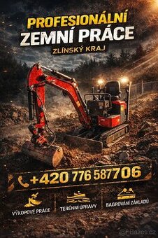 Drobné zemní a výkopové práce Minibagr