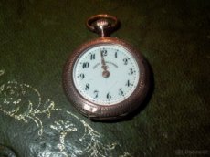 Zlate 8 karát kapesní hodinky UNION HORLOGERE