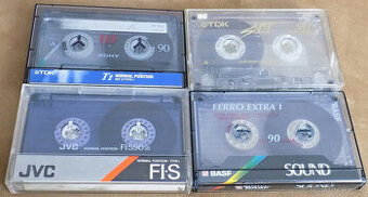magnetofonové kazety MC, JVC ,BASF, SONY, TDK