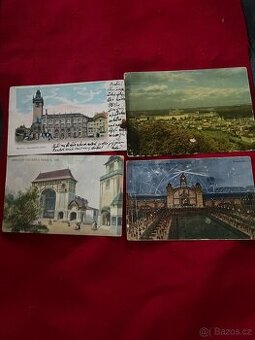 Praha 4 kusy-STARÉ POHLEDY