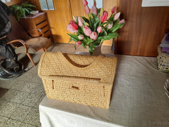 Pletená plážová taška