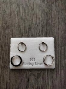 náušnice stříbrné jako NOVÉ