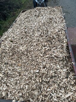 Dřevní štěpky-listnaté dřevo