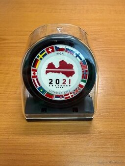 Kovový puk OFFICIAL Rubena - IIHF WM MS 2021 plaketa