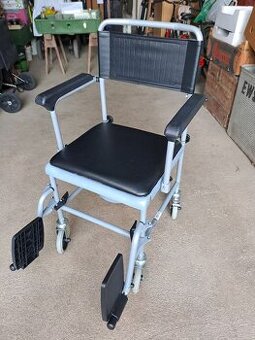Toaletní křeslo pojízdné - nepoužité, nové 1500Kč