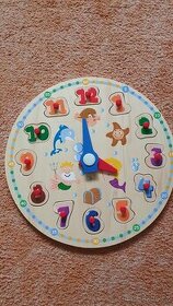 Dětské dřevěné hodiny