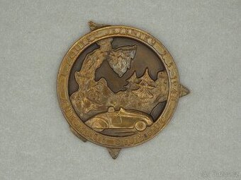 Plaketa Autoklub Olomouc - I. soutěž Jeseníky 1948