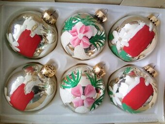Vánoční baňky - staré, vánoční ozdoby