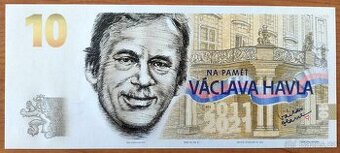 PAMĚTNÍ BANKOVKA, VÁCLAV HAVEL, POUZE 2500 KUSŮ