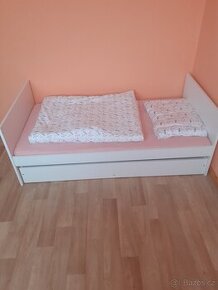 Postýlka/postel Klups multifunkční 2v1 Bartek II se šuplíkem