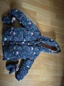 Dětská zimní bunda George s jednorožci vel.98-104