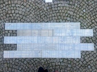 Levný dřevěný obklad Matrix šedá