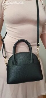 Dámská kabelka Florence přes rameno, pravá kůže,černá