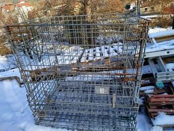 Klece na dřevo, Skládací drátěný kontejner