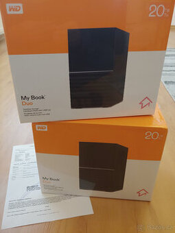 WD My Book Duo 20TB, RAID, NOVÝ, SLEVA 8000,- CZK, VÝMĚNA