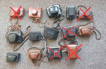 Sbirka staré fotoaparáty - pouzdra