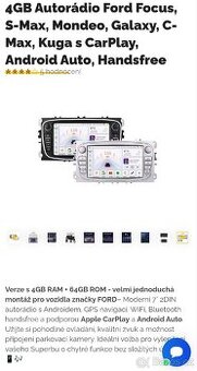 Autorádio pro Ford
