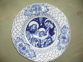 Výroční talíř 1996 závěsný 18 cm, originál cibulák