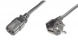 Kabel napájecí síťový 230V  CEE7/IEC C13 k PC, tiskárně 2m