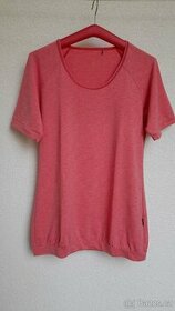 Dámské prodloužené růžové tričko Schneider - 1