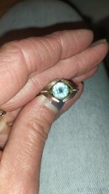 Starožitný stříbrný prsten 900/1000 - 1