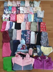 Oblečení pro holku 4-5 roky 60 kusů - 1