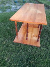 Dřevěný stolek - originál-ruční práce 102x50x50
