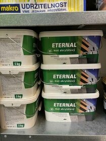 Eternal mat akrylátový 5 kg-vodou ředitelná barva,TOP, BÍLÁ