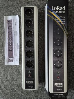 Napájecí lišta SUPRA MD06-EU/SP Mk3.1 - stříbrná
