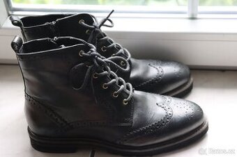 Firetrap Rutland Chelsea černé kožené boty vel 39
