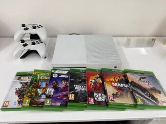 XBOX ONE S 1 TB + dva ovladače a dokovací stanice + 6 her