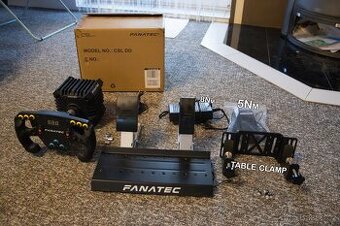 Fanatec CSL DD 8Nm QR1 + Pedály + MOZA Table clamp