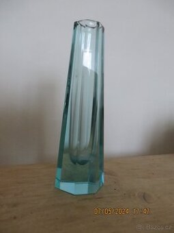 Váza Moser - barva azurová