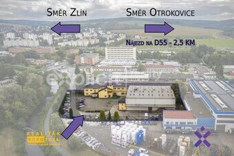 Prodej skladu a haly 3 394 m², pozemek 6 552 m² Zlín - Malen