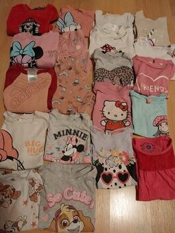 Oblečení na holku vel.104, 25 kusů