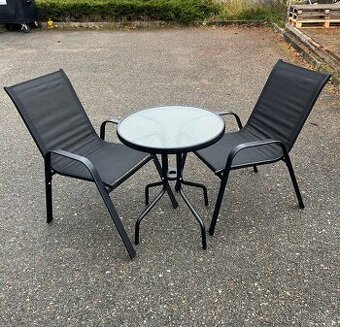 Balkonový stůl + 2x křeslo