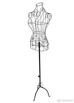 Dámské torzo, černé, kovové