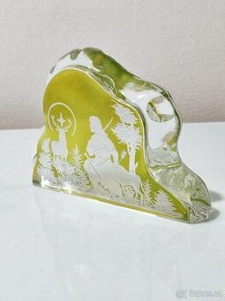 Staré skleněné těžítko/plastika