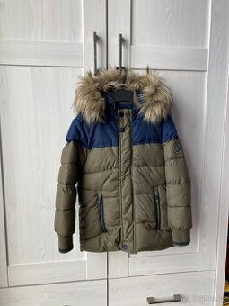 Zimní bunda s kožíškem, vel. 116