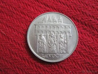 STŘÍBRNÁ MINCE " LEVOČA" 50.- Kčs  Jubilejní