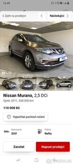 Nissan Murano 2.5dci 140kw