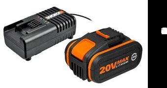 Worx  WA3604 - Akumulátor 20V 4Ah + nabíječka