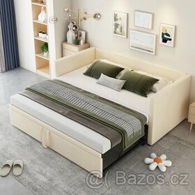 Nová rozkládací postel 90x200/180x200 postel pro hosty