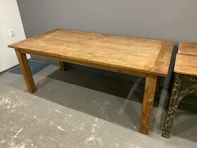 Masivní dřevěný stůl - 200x100x80cm - 1