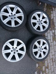 R17 sjeté 5X112 Audi alu kola v dobrém stavu,Vw,Škoda, Seat