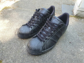 Prodám pánské černé boty Adidas Superstar - vel. 12