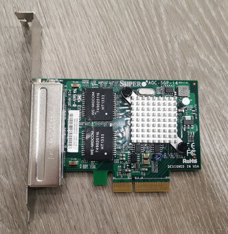 Síťová karta 4x 1Gbps Supermicro AOC-SGP-i4
