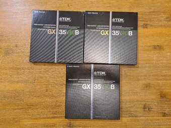 TDK GX 35/90B - 3 pásky na plastové cívce, 550 m