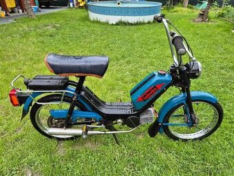 Babetta 210 s kartičkou, modrá s prodlouženým sedlem 2.